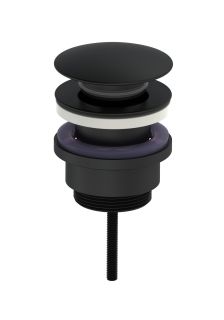 Донный клапан для раковины Wonzon & Woghand WW-88SS07-MB чёрный матовый